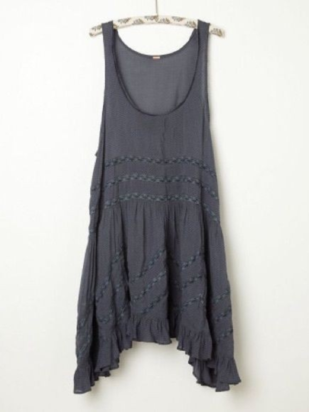 ⚠NOT FOR SALE⚠ Free People Voile and Lace Trapeze Slip in the color Storm - Picture 5 of 5